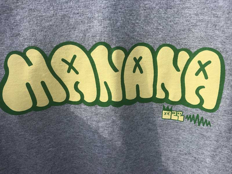 2021 Graffiti Throw up manana S/S Tee �}�j���[�i �O���t�B�e�B�[ �X���[�A�b�v ����T�V���c