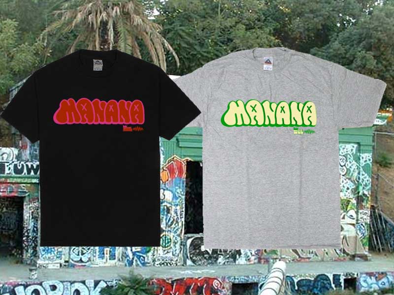 2021 Graffiti Throw up manana S/S Tee �}�j���[�i �O���t�B�e�B�[ �X���[�A�b�v ����T�V���c
