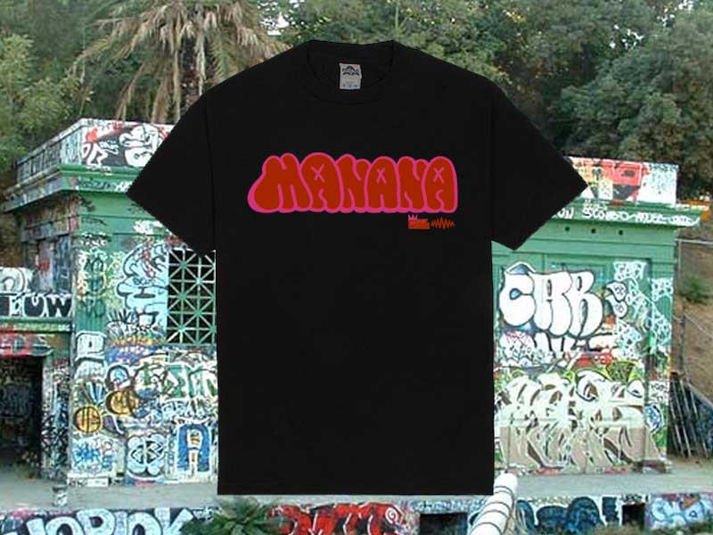2021 Graffiti Throw up manana S/S Tee �}�j���[�i �O���t�B�e�B�[ �X���[�A�b�v ����T�V���c