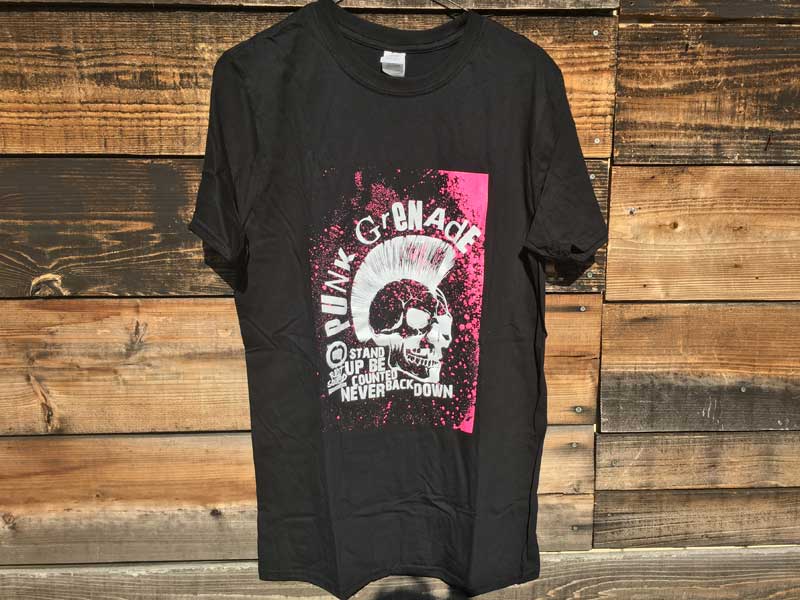 UK���IVape E���L�b�h�u�����h Punk Grenade by RIOT SQUAD S/S Tee�A�C�M���X�̃x�C�v�u�����h��T�V���c