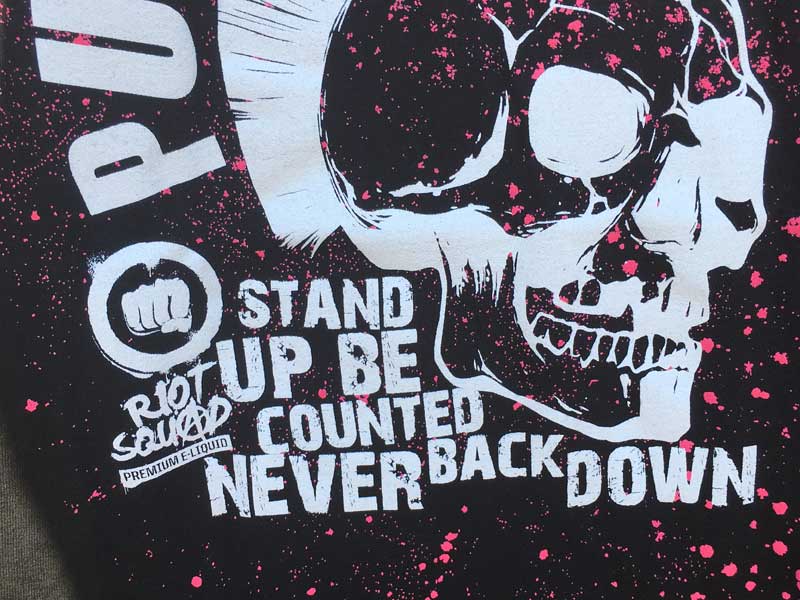 UK���IVape E���L�b�h�u�����h Punk Grenade by RIOT SQUAD S/S Tee�A�C�M���X�̃x�C�v�u�����h��T�V���c