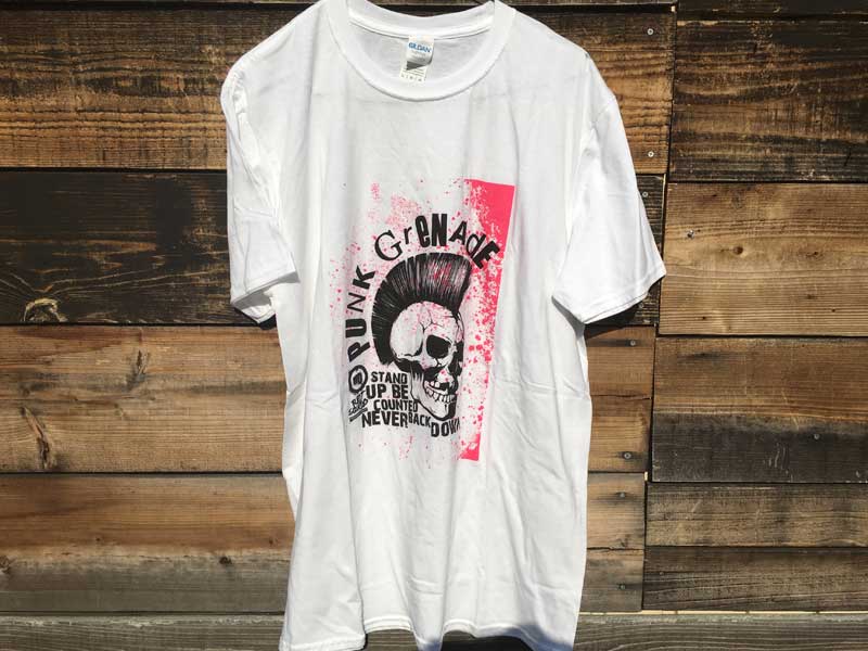 UK発！Vape Eリキッドブランド Punk Grenade by RIOT SQUAD S/S Tee、イギリスのベイプブランドのTシャツ