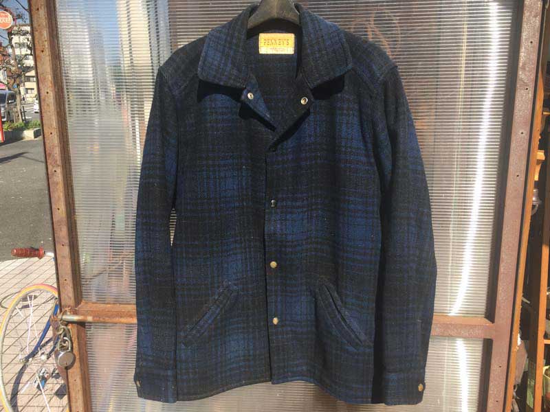 Vintage�AUsed�A1950�N�� PENNEY'S �� �u���b�N�`�F�b�N �E�[�� �W���P�b�g
