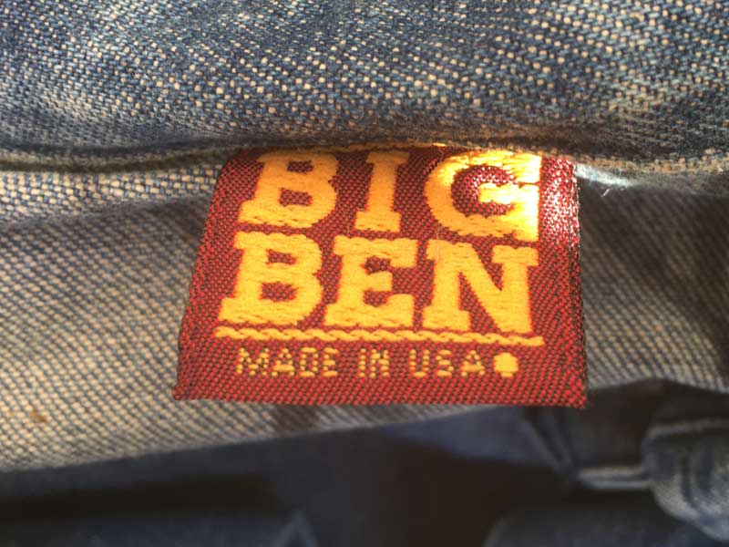 1980's Vintage Used Big Ben Denim Coverall JKT 80�N�� �r�b�O�x���@�f�j�� �W���P�b�g�A�J�o�[�I�[��