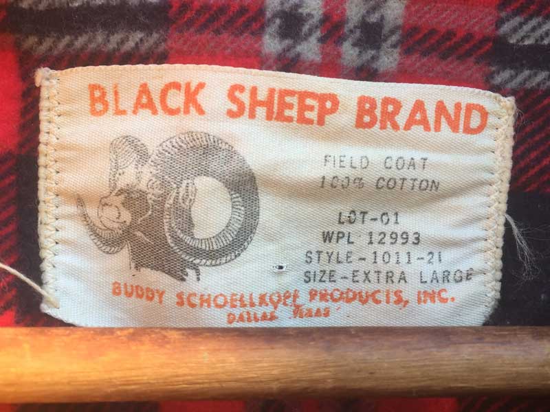 Vintage Deadstock Black Sheep Brand Hunting JKT �r���e�[�W �f�b�h�X�g�b�N �n���e�B���O �W���P�b�g