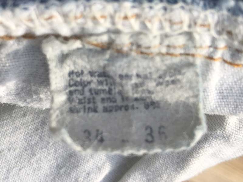 Vintage LEVS 501 66 ��� ���[�o�C�X 501  �r���e�[�W�f�j���p���c  W83x L83