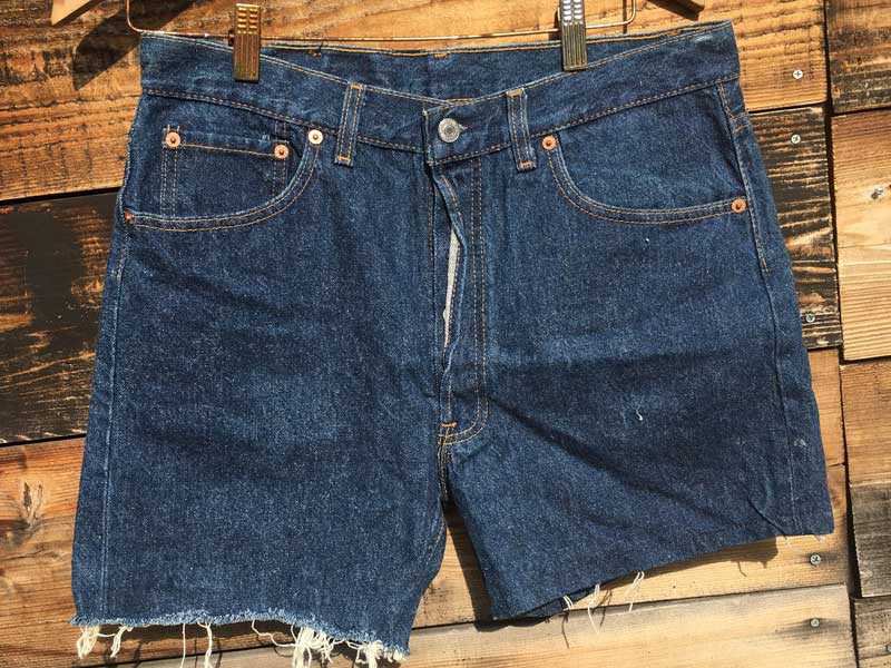 Used Cut Off Short Pants LEVS 501 M[ JbgItW[Y W80