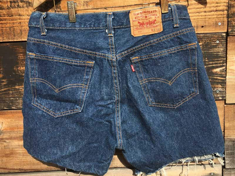 Used Cut Off Short Pants LEVS 501 M[ JbgItW[Y W80