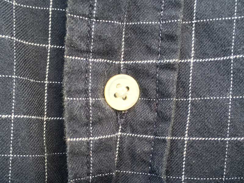 Used Banana Republic B.D. Check Shirts �AUS�Ò� �o�i�i���p�u���b�N �`�F�b�N���̃{�^���_�E���V���c