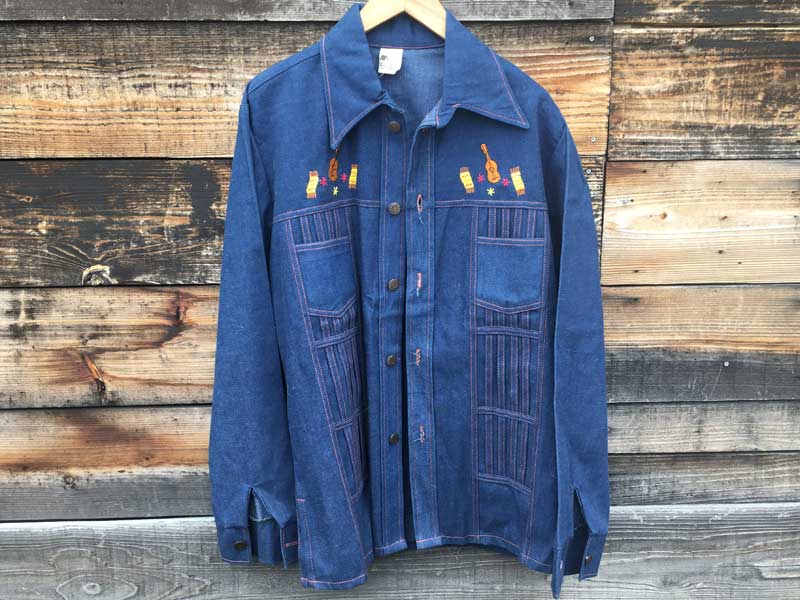 Vintage 1970's Deadstock Denim shirts 70�N��f�b�h�X�g�b�N �M�^�[�h�J�̃f�j���V���c