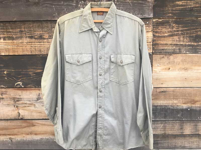 Vintage Used 1950 Dickies Work Shirts US �Ò� 50�N�� �f�B�b�L�[�Y ���[�N�V���c