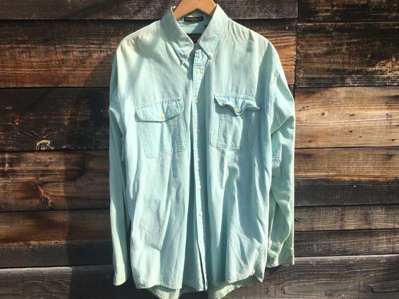 Vintage Used EDDIE BAUER�i�G�f�B�o�E�A�[�j80�N��㔼�@���^�O����@���F�̃V�����u���[�V���c