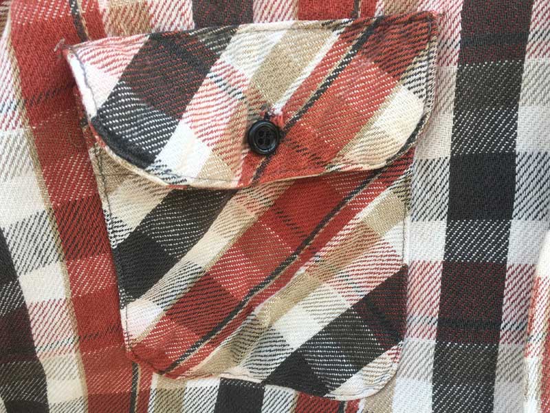 Vintage Used 1970's FIVE BROTHER Nel Shirts 1970�N�� �t�@�C�u�u���U�[ �l���V���c/L