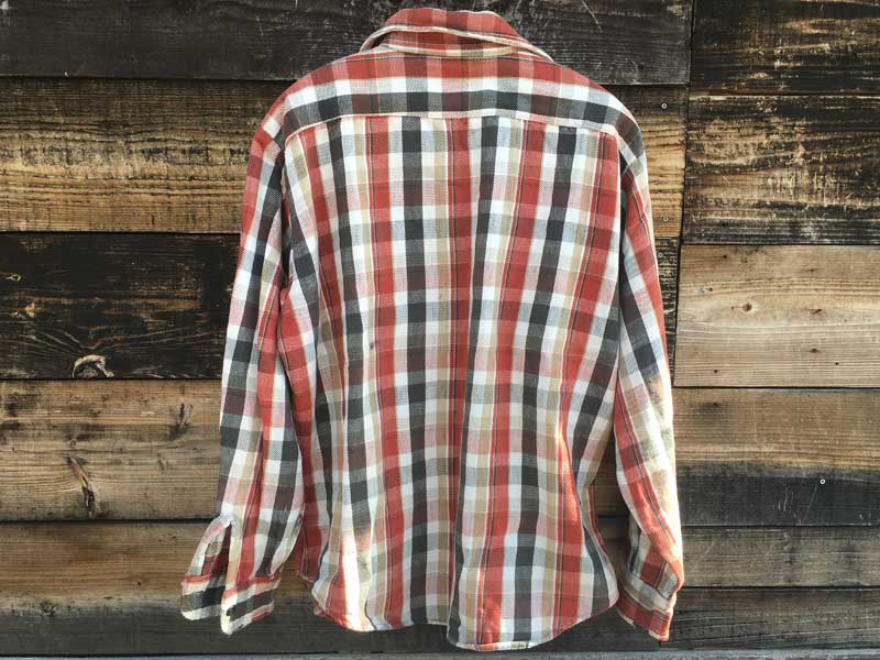 Vintage Used 1970's FIVE BROTHER Nel Shirts 1970�N�� �t�@�C�u�u���U�[ �l���V���c/L