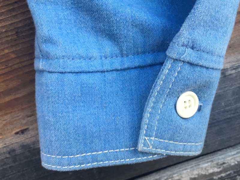 Vintage Used 1970's Lee Open Collar Shirts JKT 1970�N�� ���[ �I�[�v���J���[�̃V���c�W���P�b�g/L