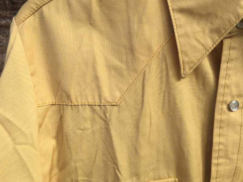 Vintage Used Lee Western Shirts �AUS�Ò� 60�N�� 70�N�� �r���e�[�W ���[ �E�G�X�^���V���c Yellow