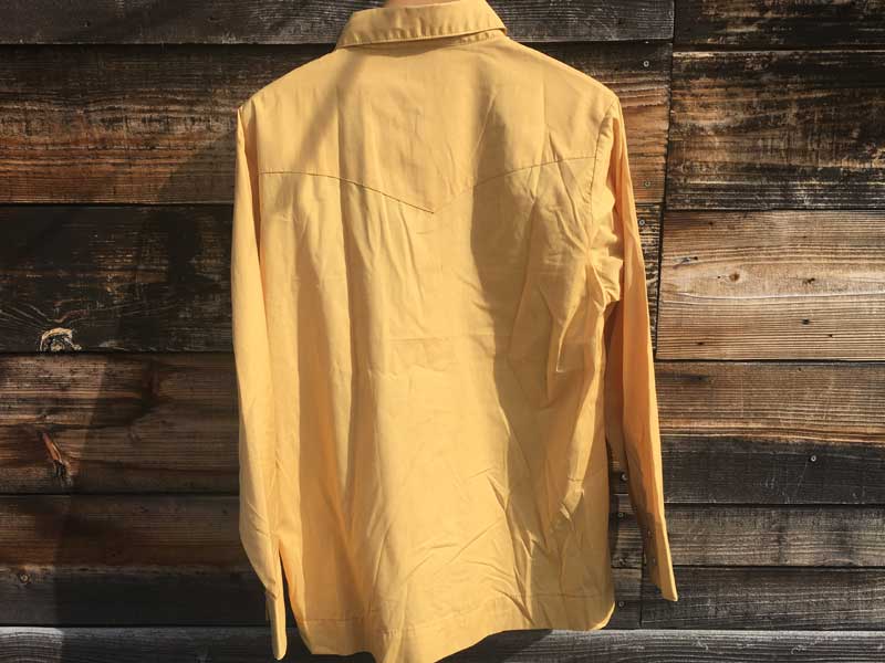 Vintage Used Lee Western Shirts �AUS�Ò� 60�N�� 70�N�� �r���e�[�W ���[ �E�G�X�^���V���c Yellow