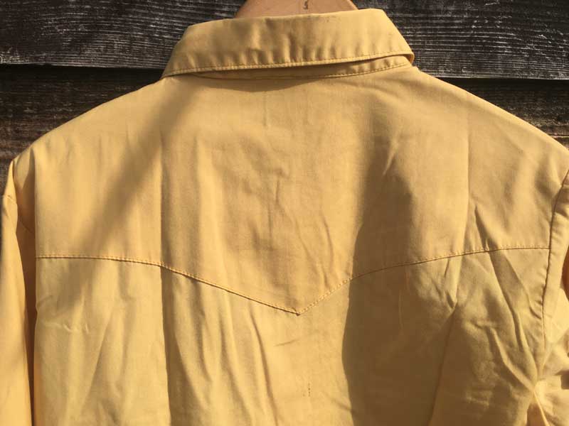 Vintage Used Lee Western Shirts �AUS�Ò� 60�N�� 70�N�� �r���e�[�W ���[ �E�G�X�^���V���c Yellow