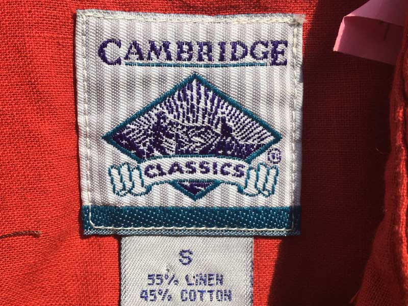 Used Linen Hemp cambridge L/S Shirts ���l���A�w���v�f�ނ̃P���u���b�W�̖��̃V���c