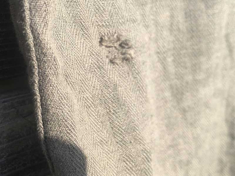 Used Linen Hemp claiborne L/S .Shirts ���l���@�w���v�f�ނ� �w�����{�[���̃O���[�̒����V���c