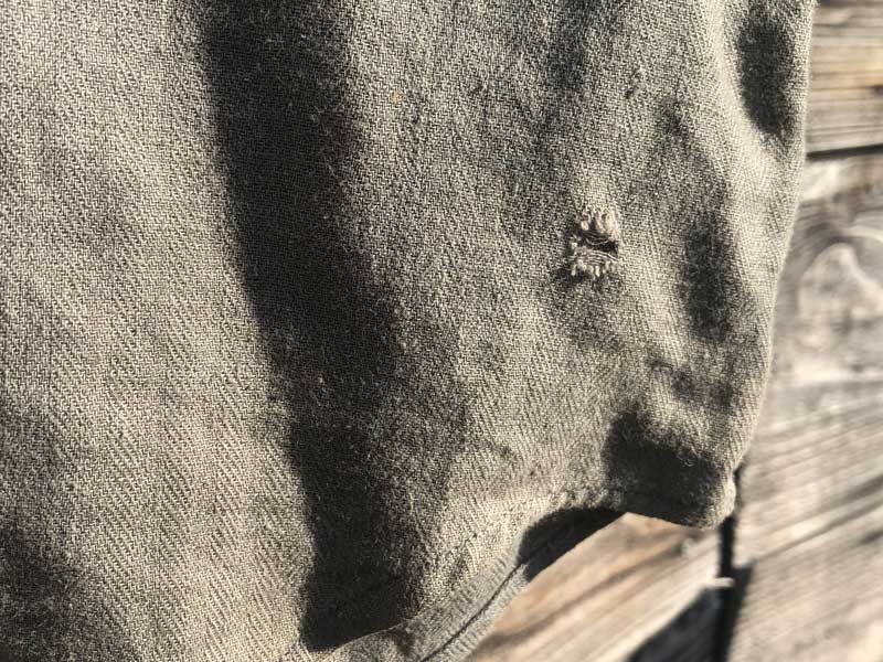 Used Linen Hemp claiborne L/S .Shirts ���l���@�w���v�f�ނ� �w�����{�[���̃O���[�̒����V���c