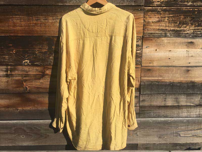 Used Linen Hemp Softwear by SILENZIO L/S Shirts レーヨンmix ヘンプシャツ、リネンシャツ、麻シャツ