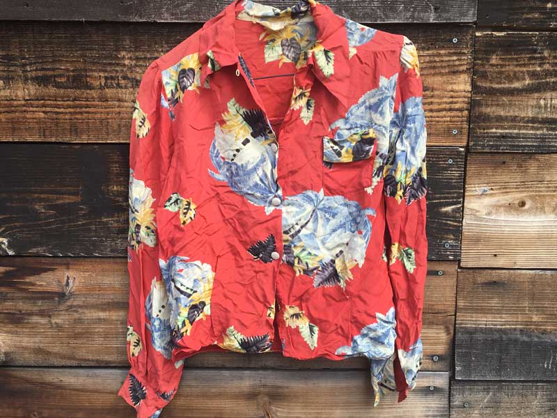 Vintage L/S Aloha shirts Made in California�A�����A���n�V���c�A���f�B�[�X �n���C�A���V���c