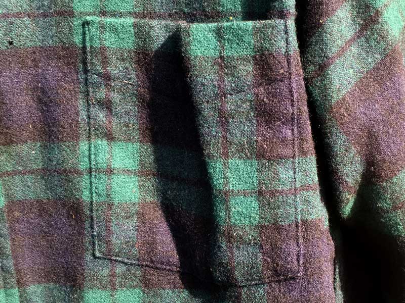 Vintage�AUsed Pendleton Green x Black check Wool Shirts�AUS�Ò� 70�N�� �y���h���g�� �E�[���V���c