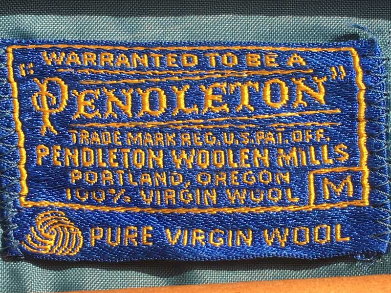 VintageAUsed Pendleton Blue Gradation check Wool ShirtsAUSÒ60N yhg E[Vc