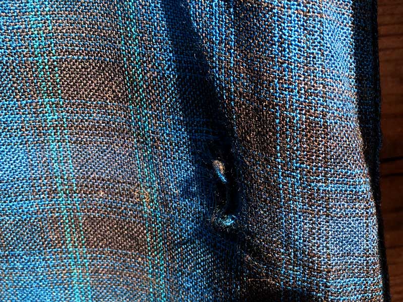 VintageAUsed Pendleton Blue Gradation check Wool ShirtsAUSÒ60N yhg E[Vc