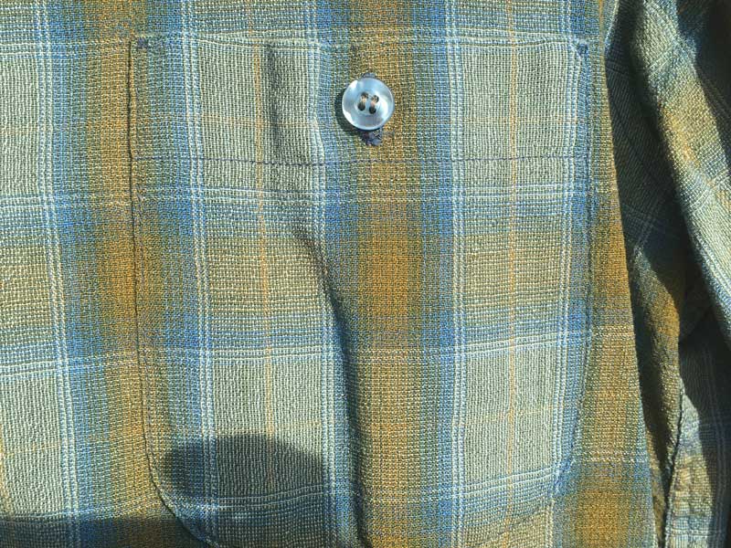Vintage、Used Pendleton Light Green check Wool Shirts、US古着60年代 ペンドルトン ウールシャツ
