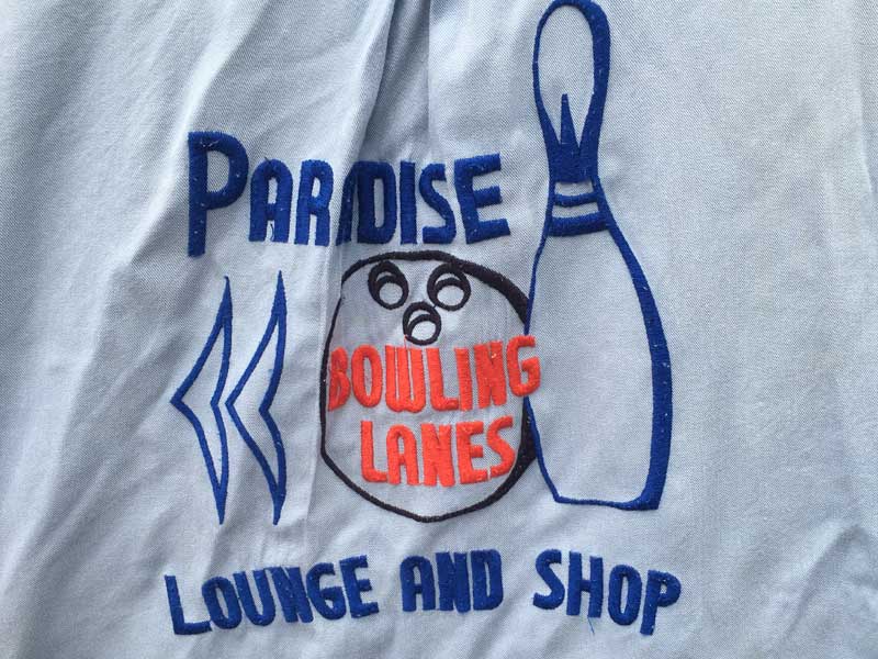 Vintage Used Bowling shirts Houston ヒューストンのボーリングシャツ Paradise Bowling Lanes