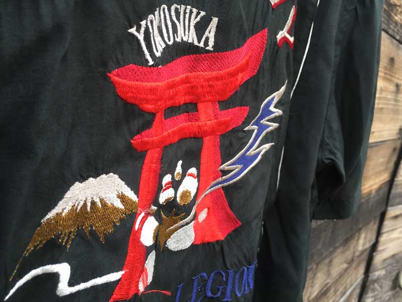 Vintage Used Tailor HST /Bowling Shirts {[OVc@U.S.NAVY YOKOSUKA AxmR