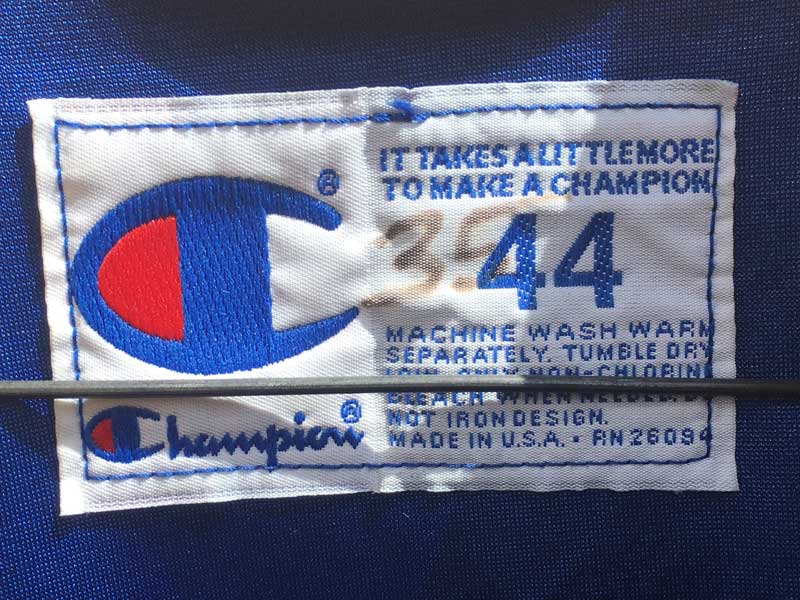 Used Champion S/S JKT�A�`�����s�I���̐��X�i�b�v�{�^���̔����W���[�W