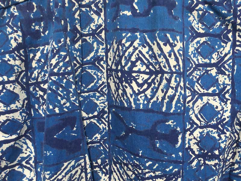 Vintage Aloha shirts Duke Kahanamoku Made in Hawaii デュークカハナモク 青いアロハシャツ