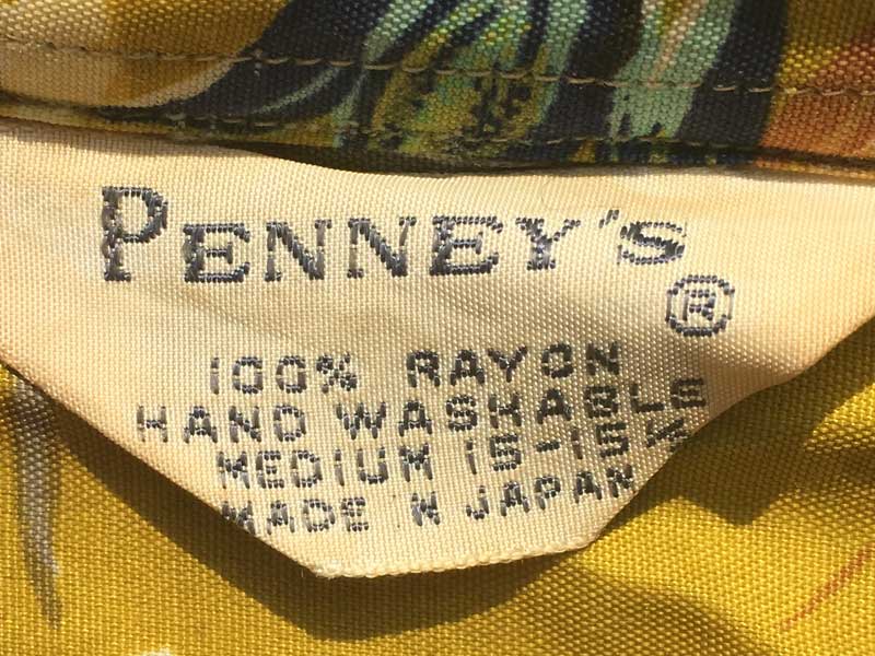 Vintage 1950's PENNEY'S Rayon Aloha Shirts 50�N�� �y�j�[�Y�@���[���� �A���n�V���c