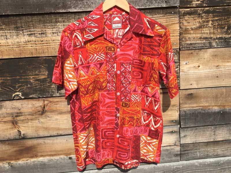 Vintage The HAWAIIANS Aloha shirts U nCAY 70N 􉽊w͗l̃AnVc