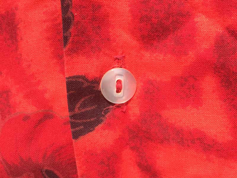 Vintage Aloha shirts Red Hibiscus Made in Hawaii �n�C�r�X�J�X���̐Ԃ��A���n�V���c