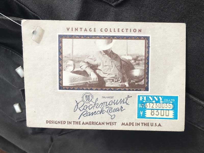 90�N�� Deadatock Rockmount No Sleeve Western ���b�N�}�X�E���g �m�[�X���[�u�@�E�G�X�^���V���c