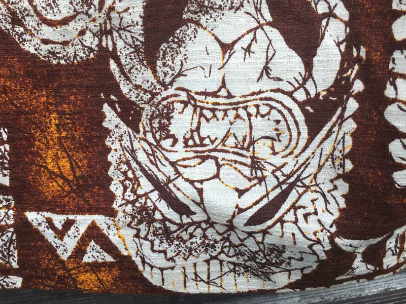 Vintage Aloha shirts Diamond Head Sports Wear Tiki/Made in Hawaii�@�e�B�L���̃A���n�V���c