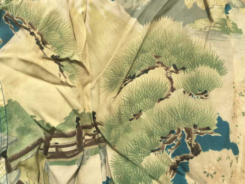 Vintage Aloha shirts ����߂�f�ނ̘a���@�x�m�E���̃A���n�V���c�@Made in Hawaii�@Cherry Blossom