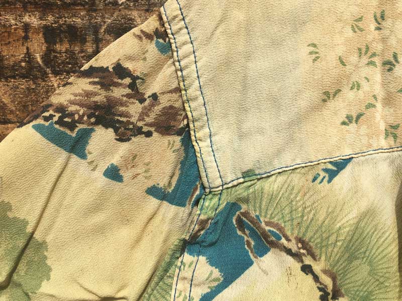 Vintage Aloha shirts ����߂�f�ނ̘a���@�x�m�E���̃A���n�V���c�@Made in Hawaii�@Cherry Blossom