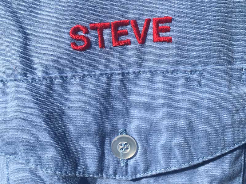 Used L/S Work shirts UNITOG PEPSI �AUS�Ò� �V���c �y�v�V�̃��b�y�����t�����������[�N�V���c