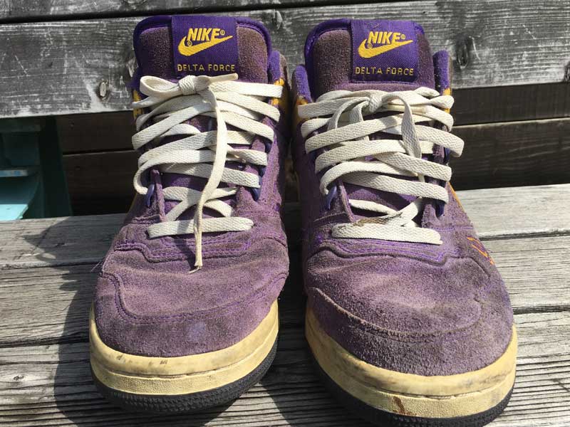 Used NIKE DELTA FORCE 3/4 LA���� LAKERS color �i�C�L �f���^�t�H�[�X NBA LA ���C�J�[�Y�J���[ 