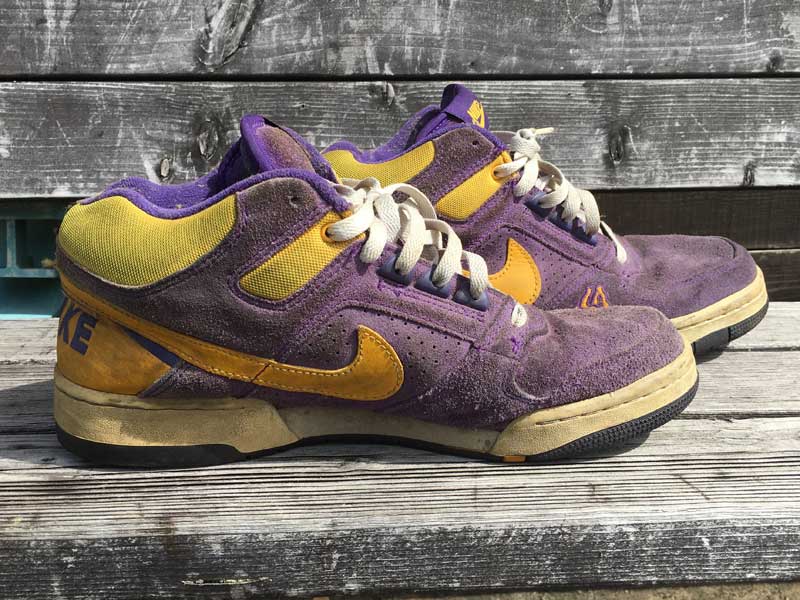 Used NIKE DELTA FORCE 3/4 LA���� LAKERS color �i�C�L �f���^�t�H�[�X NBA LA ���C�J�[�Y�J���[ 