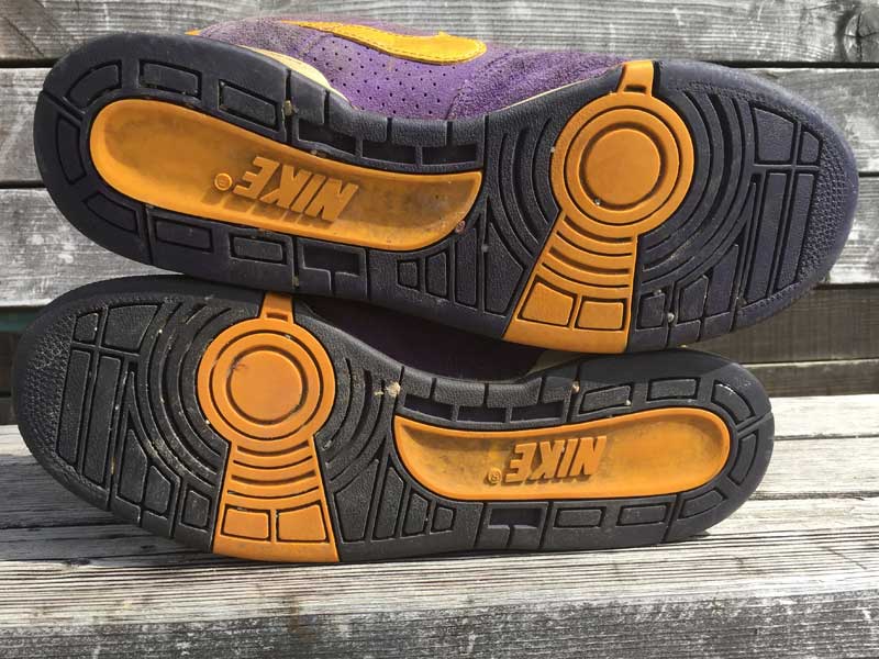 Used NIKE DELTA FORCE 3/4 LA���� LAKERS color �i�C�L �f���^�t�H�[�X NBA LA ���C�J�[�Y�J���[ 