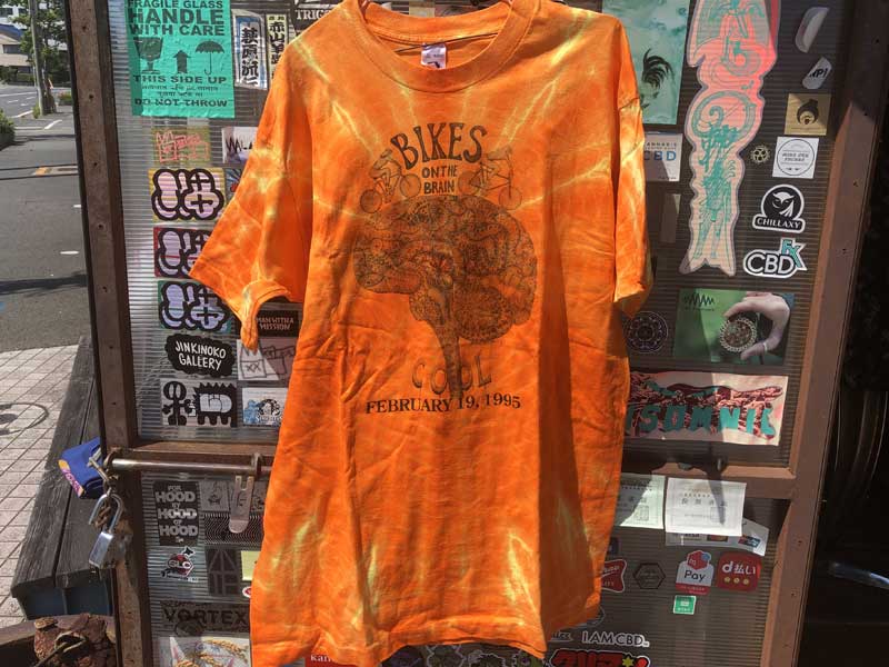 US 古着 US Used BIKES ON THE BRAIN 1995 タイダイ染 90年代 脳みその木 半袖Tシャツ XL
