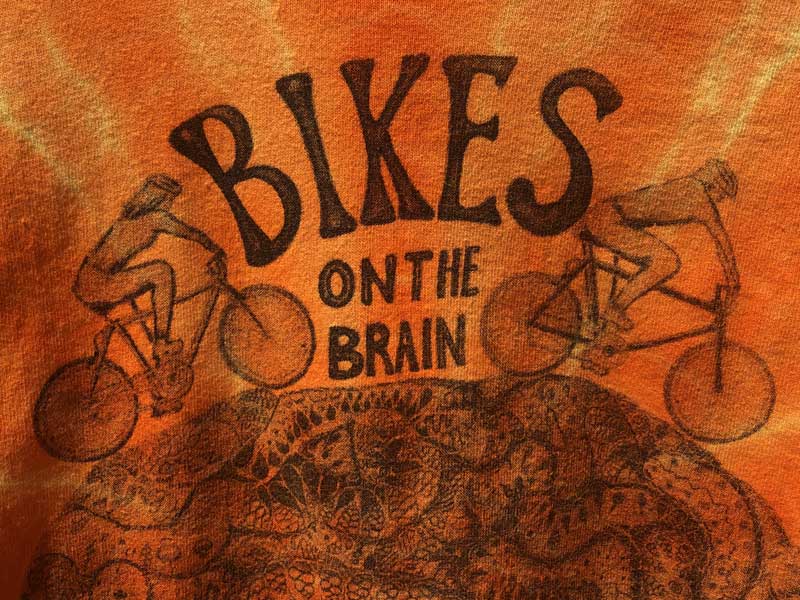US 古着 US Used BIKES ON THE BRAIN 1995 タイダイ染 90年代 脳みその木 半袖Tシャツ XL