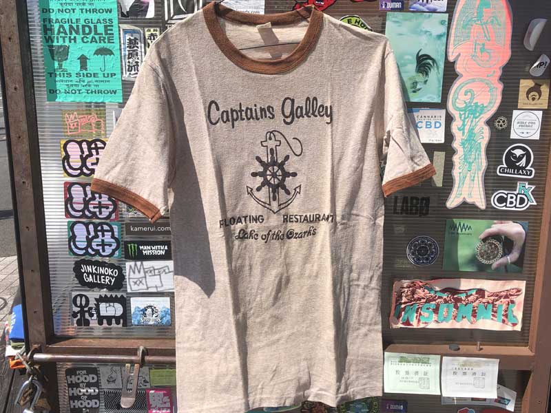 US �Ò� US Vintage Used Captains Galley 70�N�� Hanes �����K�[�l�b�NT�V���c�@����T�V���c M