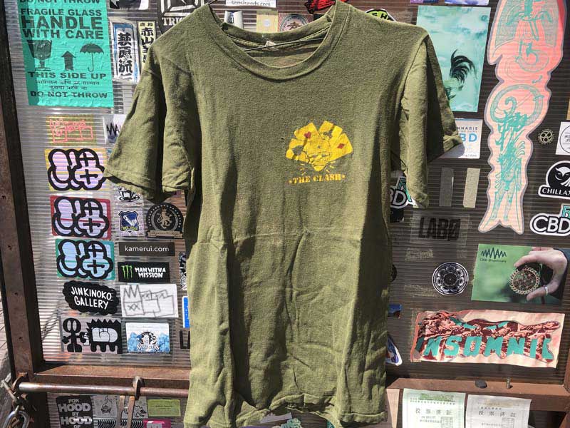 US�Ò� 80�N�� Used THE CLASH/COMBAT ROCK/STRAIGHT TO HELL�@Band Tee �����o���hT�V���c M